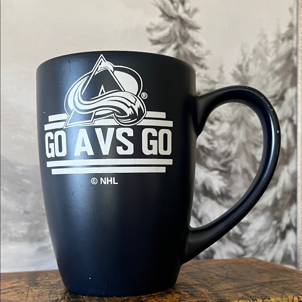 Navy Colorado Avalanche “Go Avs Go” Navy Blue Mug – NHL Hockey Fan Cup